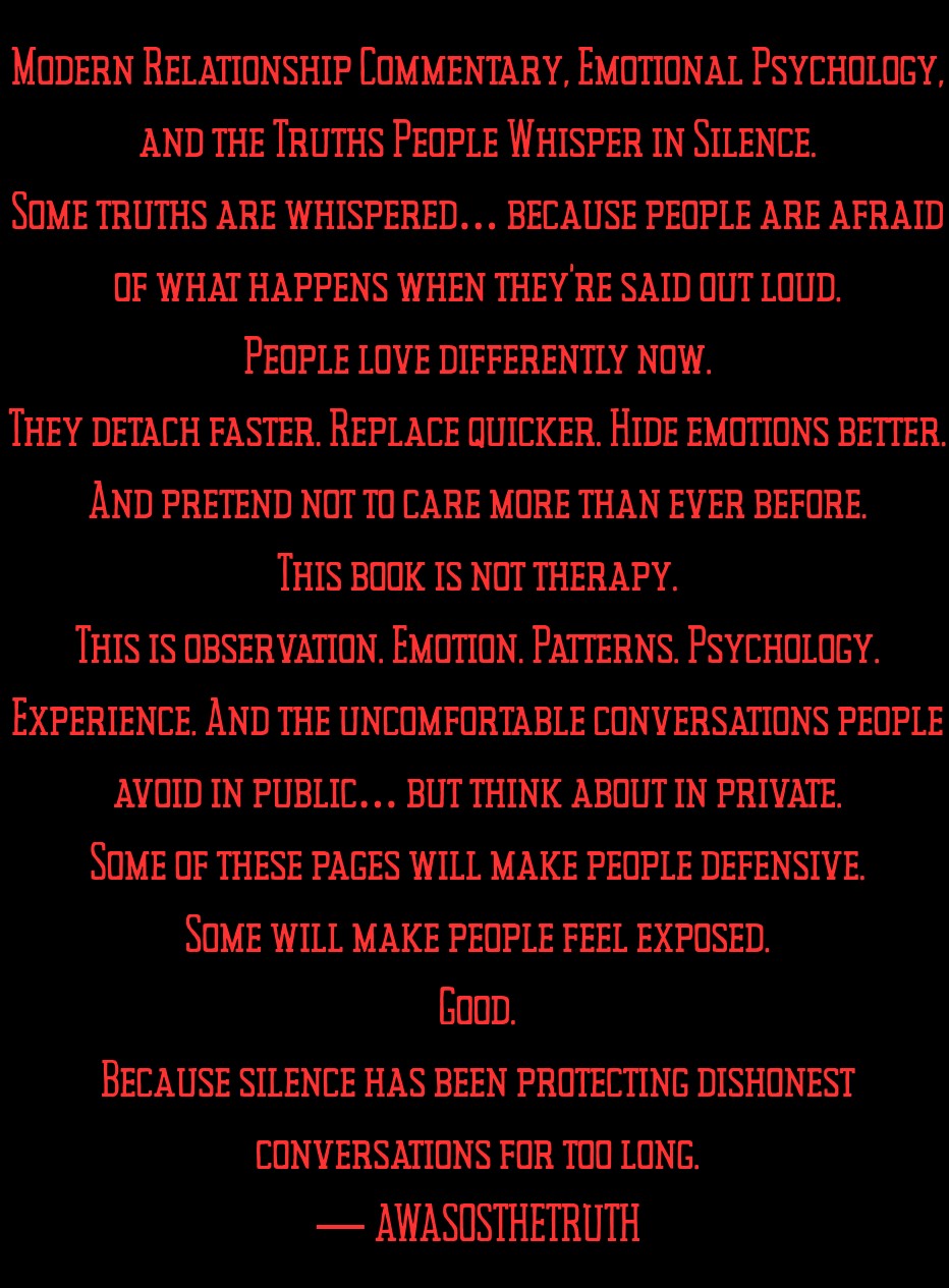 SHHHH!!! People Don’t Fall In Love The Same Anymore