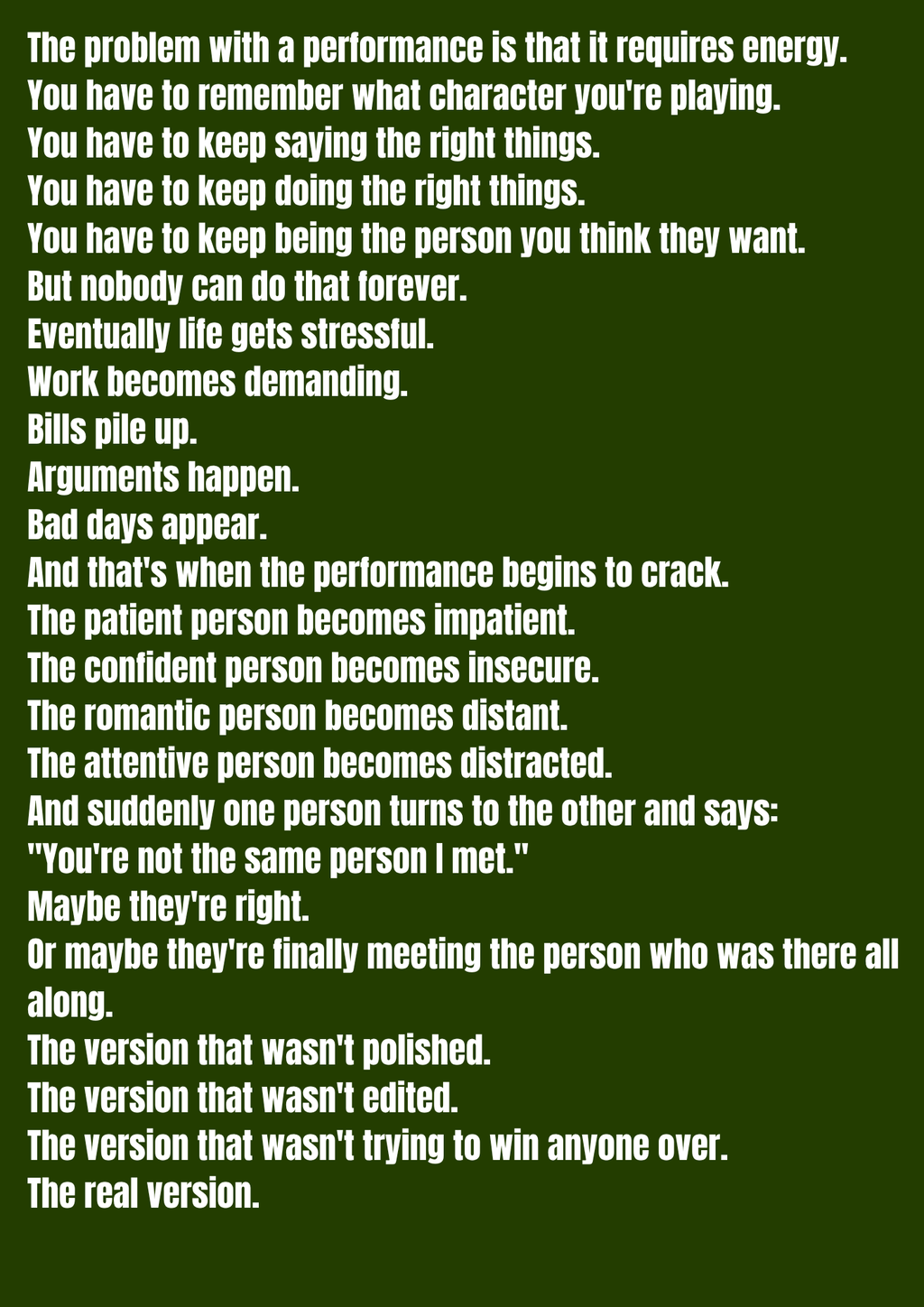 SHHH!!! The Person You Fell For Never Existed.