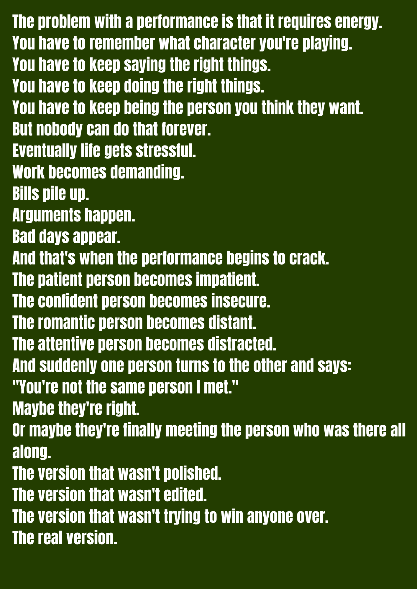 SHHH!!! The Person You Fell For Never Existed.